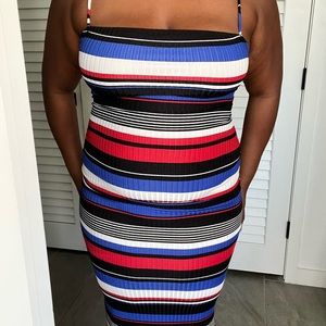 Stripe Spaghetti Dress